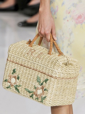 summer style :  Straw Handbags and Purses
