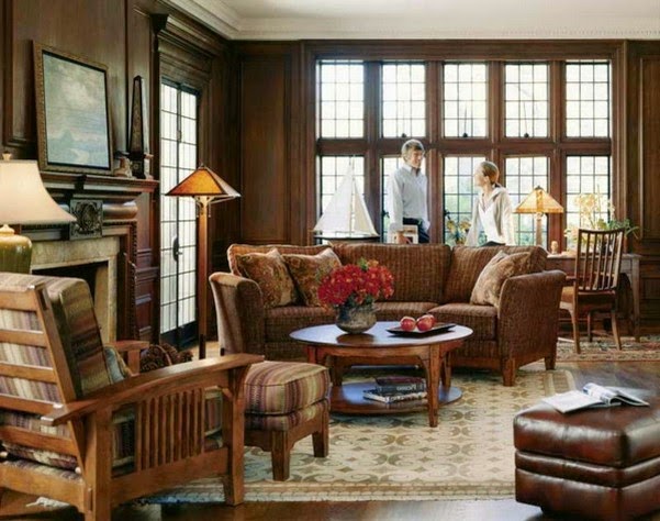 Living room rustic design