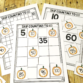 Happy Days in First Grade: Pumpkin Skip Counting FREEBIE