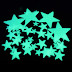 Glow In The Dark Stars For Ceilings : 30 x Glow in the Dark Stars Ceiling Kit With Self Adhesive - 48 wall glow in dark stars stickers baby kids nursery bed room ceiling.