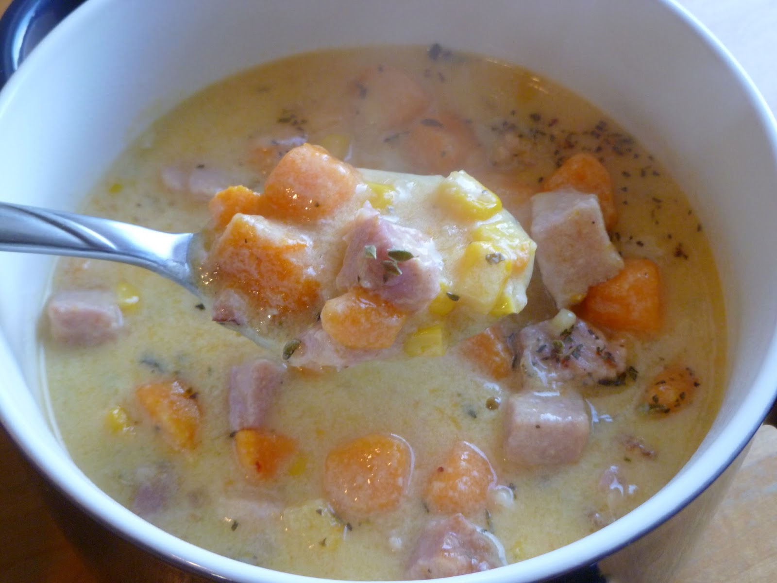 The Pastry Chef's Baking: Sweet Potato, Ham and Corn Chowder