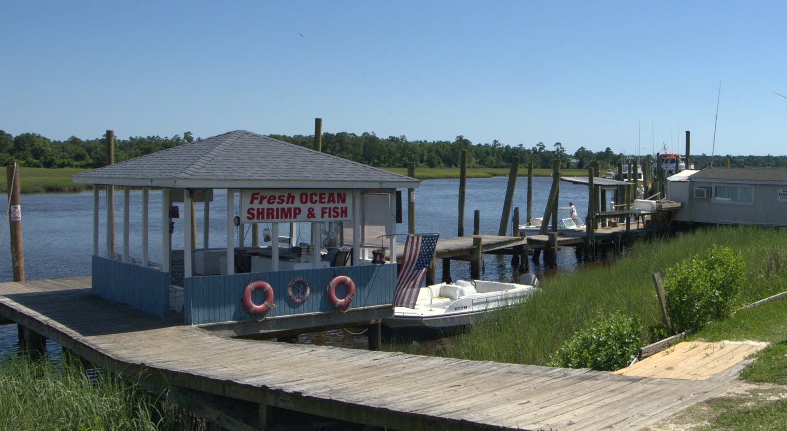 My postcard Calabash fishing village in North Carolina