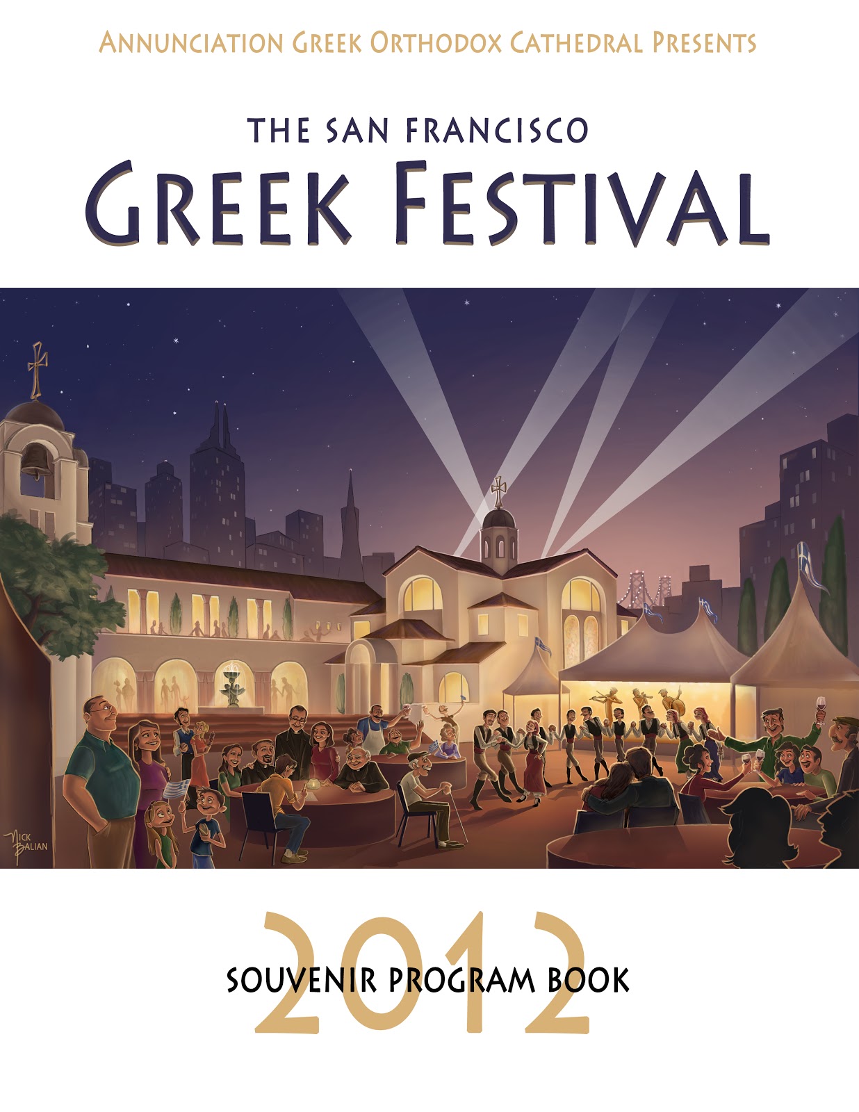 The Art of Nick Balian SF Greek Festival Souvenir Booklet Art