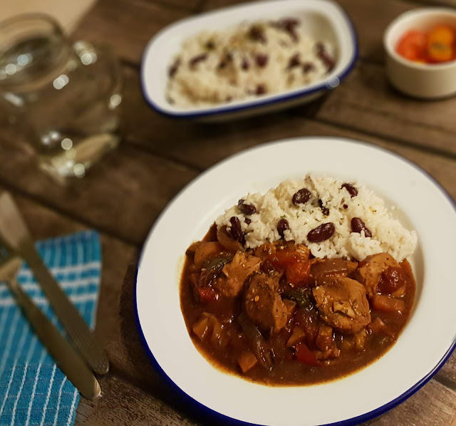 Jamaican Chicken Stew with Rice & Peas recipe slimming world