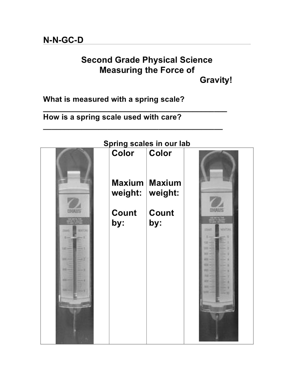 Second Grade Science