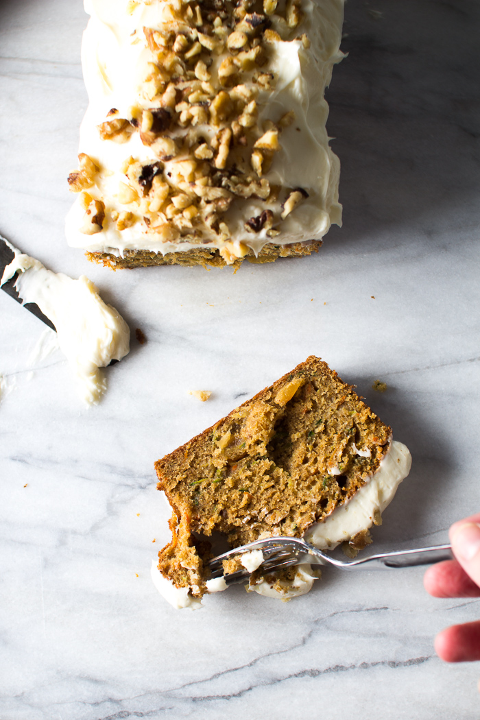 Healthy Zucchini Cake With Cream Cheese Frosting