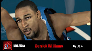 NBA 2K13 Derrick Williams Cyber Face Mods