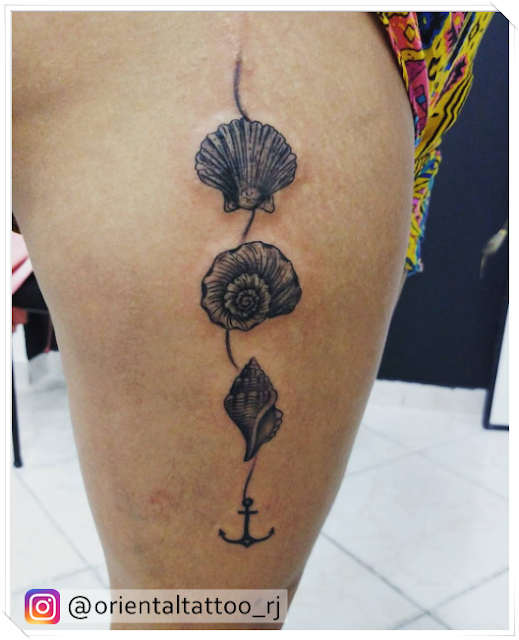 Inspirações: Tattoos com conchas - Perolando