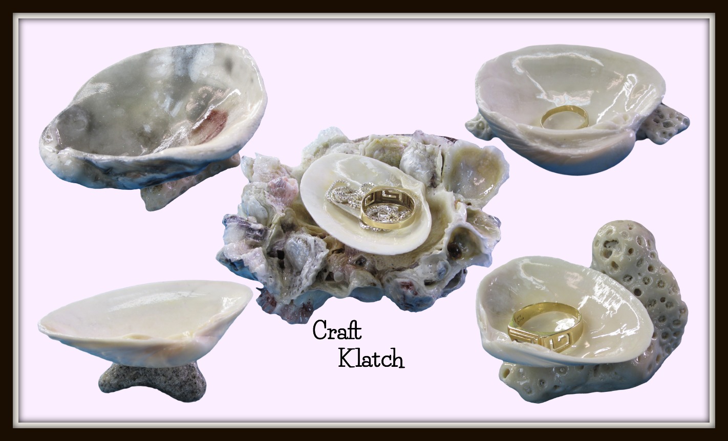 Craft Klatch ® DIY Easy Seashell Ring Holders Crafting with Nature
