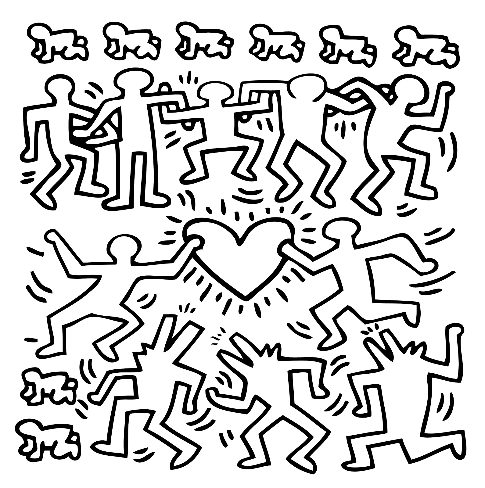 Keith Haring Templates