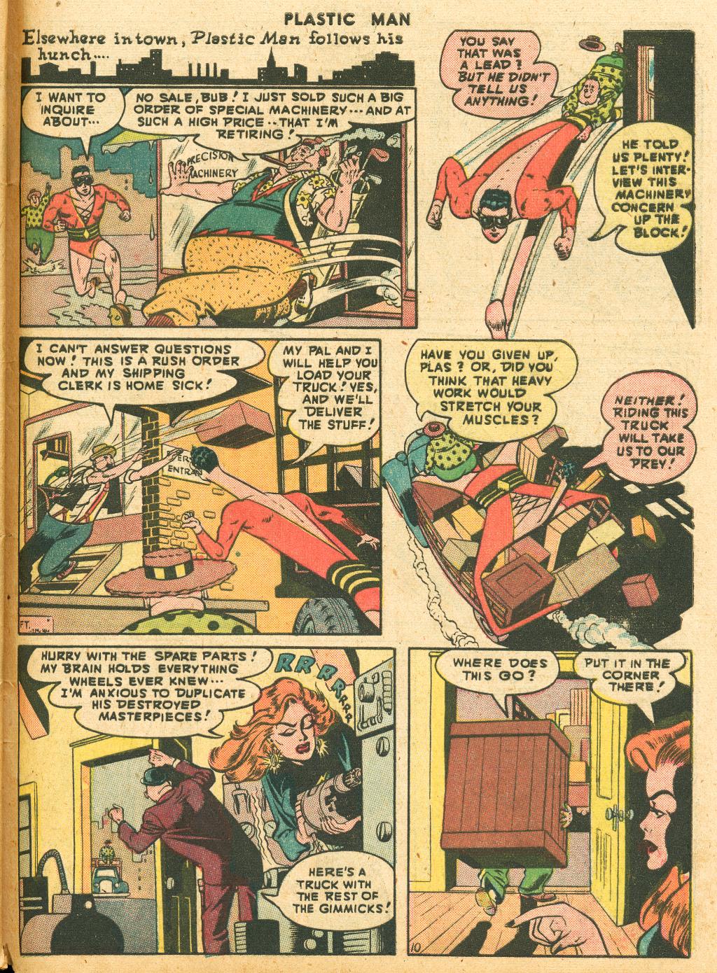 Read online Plastic Man (1943) comic -  Issue #10 - 45