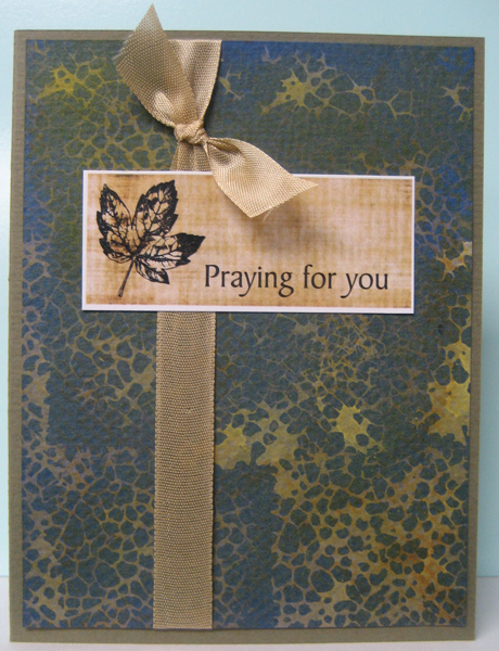 ART - just do it!: Praying for you cards with fun backgrounds and