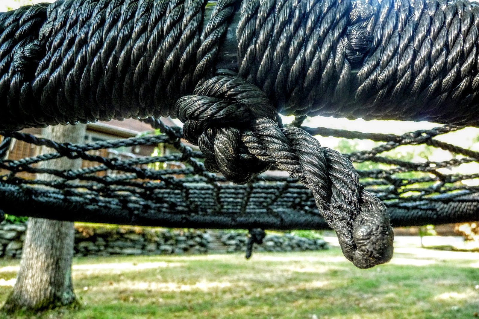 mommy bytes How to Install a Swing Between Trees