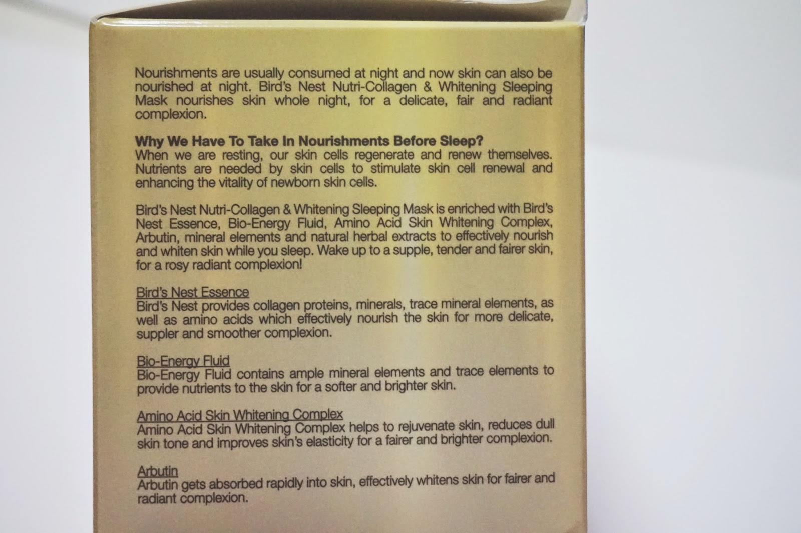 dmints Review Bioessence Bird's Nest NutriCollagen & Whitening