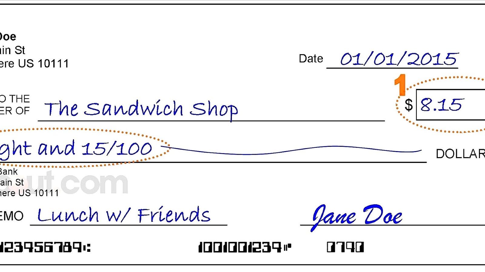 How To Fill Out Checks How Choices