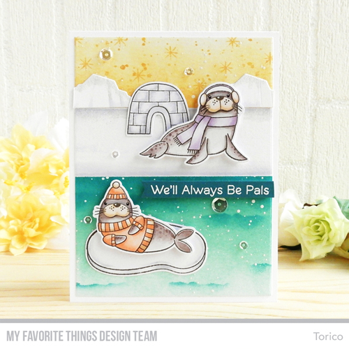 Handmade card by Torico featuring products from My Favorite Things #mftstamps