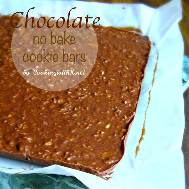 No Bake Chocolate Cookie Bars
