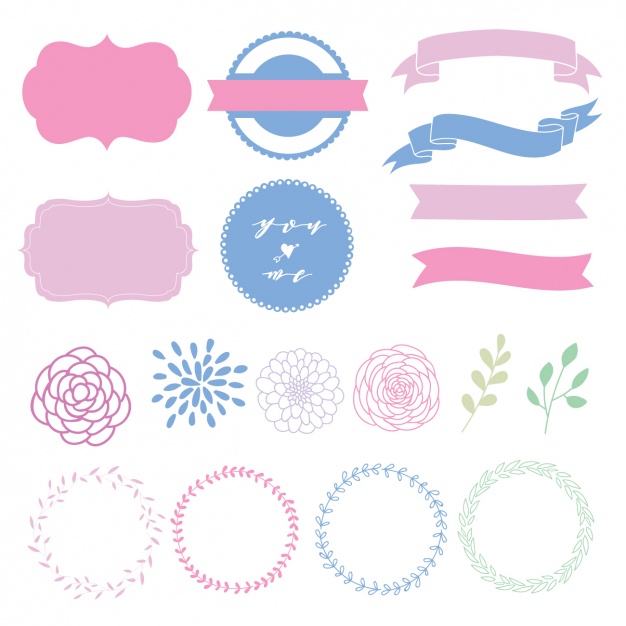 Decorative elements collection Free Vector - vectorkh