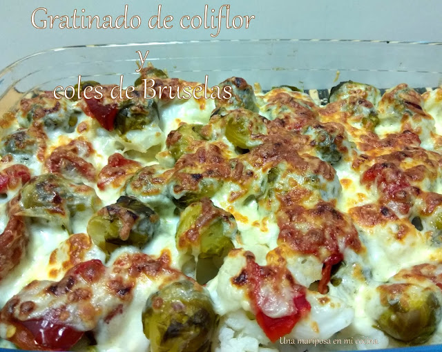 Gratinado De Coliflor Y Coles De Bruselas