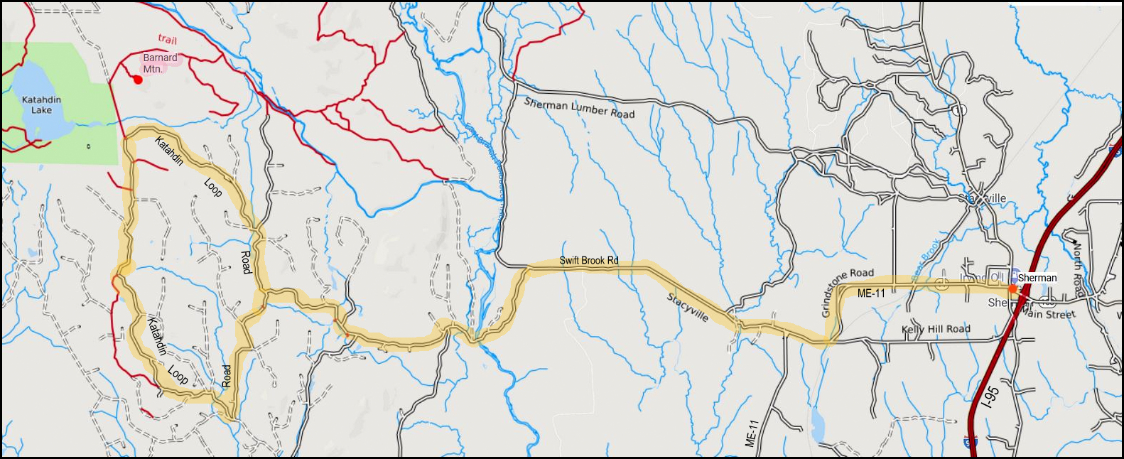 1HappyHiker Hike to Barnard Mountain at Eastern Edge of Maine’s Baxter
