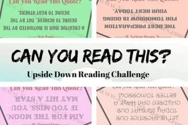 Visual Upside Down Reading Challenges: Can You Read This?