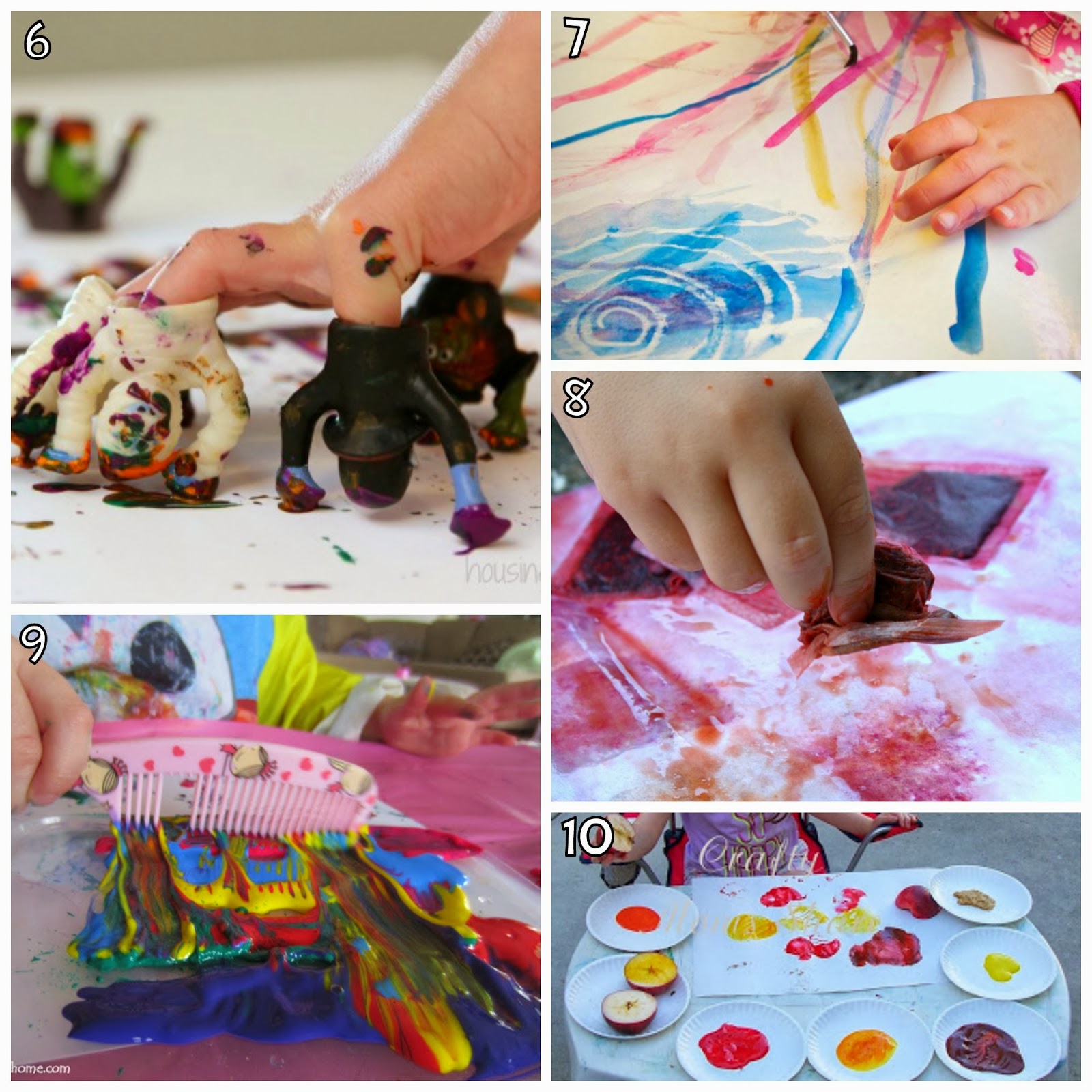 Learn with Play at Home: 10 Creative Kids Painting Activities