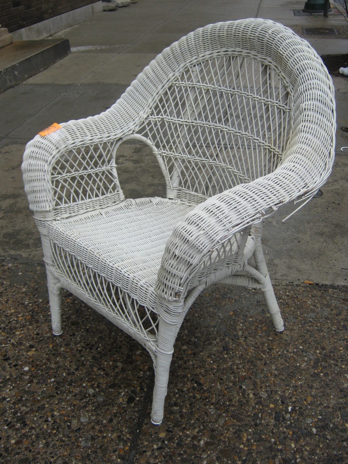 Uhuru Furniture & Collectibles White Wicker Wonderland SOLD