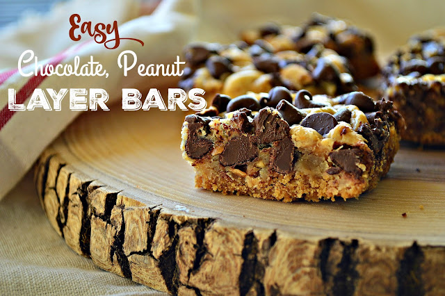 Chocolate and Peanut Butter 7 Layer Bars
