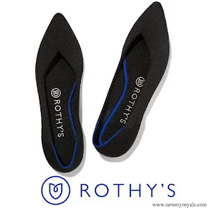 Meghan Markle wore Rothy's Black Solid Flats