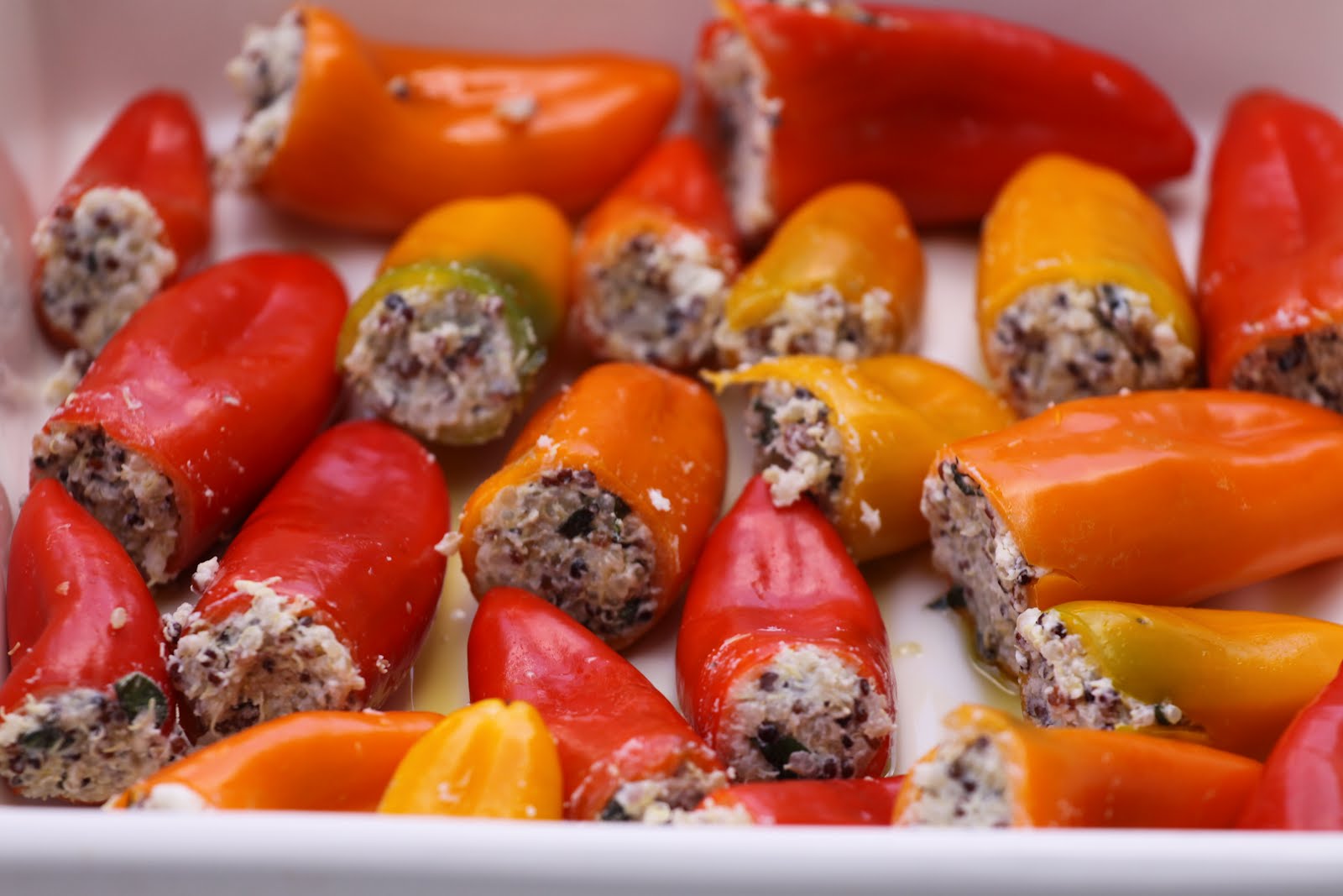Pots and Frills Sweet Baby PeppersQuinoa Stuffed
