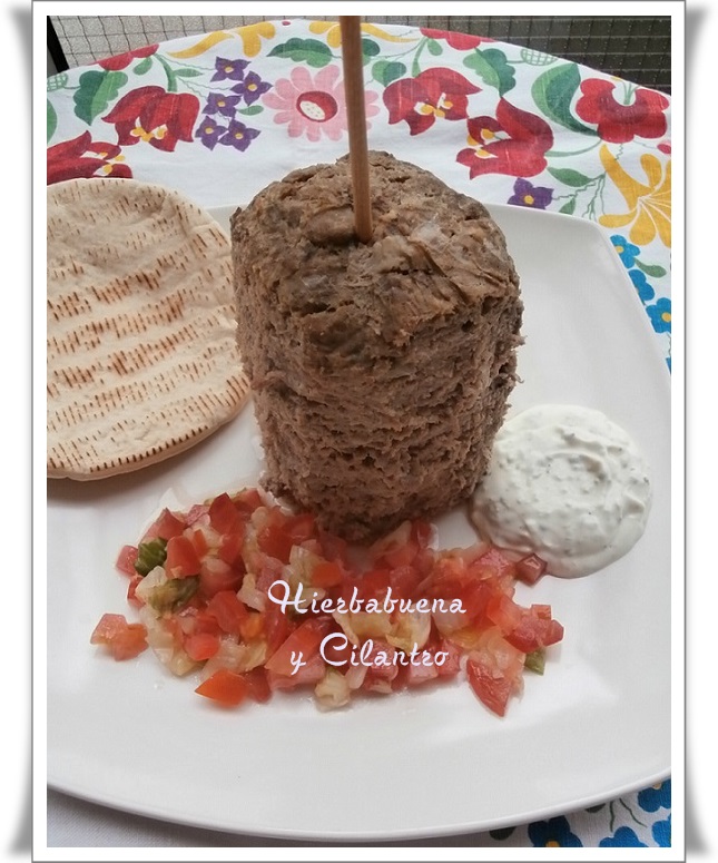 Hierbabuena y Cilantro KEBAB CASERO Y SALSA DE YOGURT