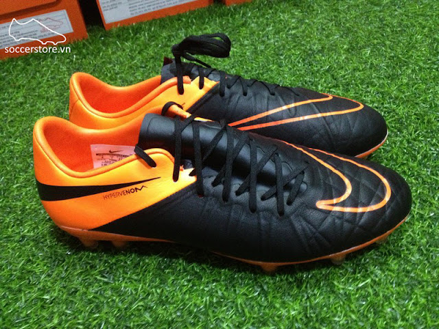 Nike Hypervenom Phinish Leather FG Orange- Black