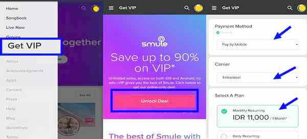 2 Cara Beli Vip Smule Dengan Pulsa Hp All Operator Detik Info