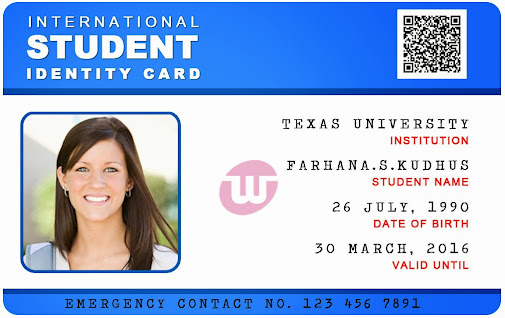 Student Id Card With Qr Code