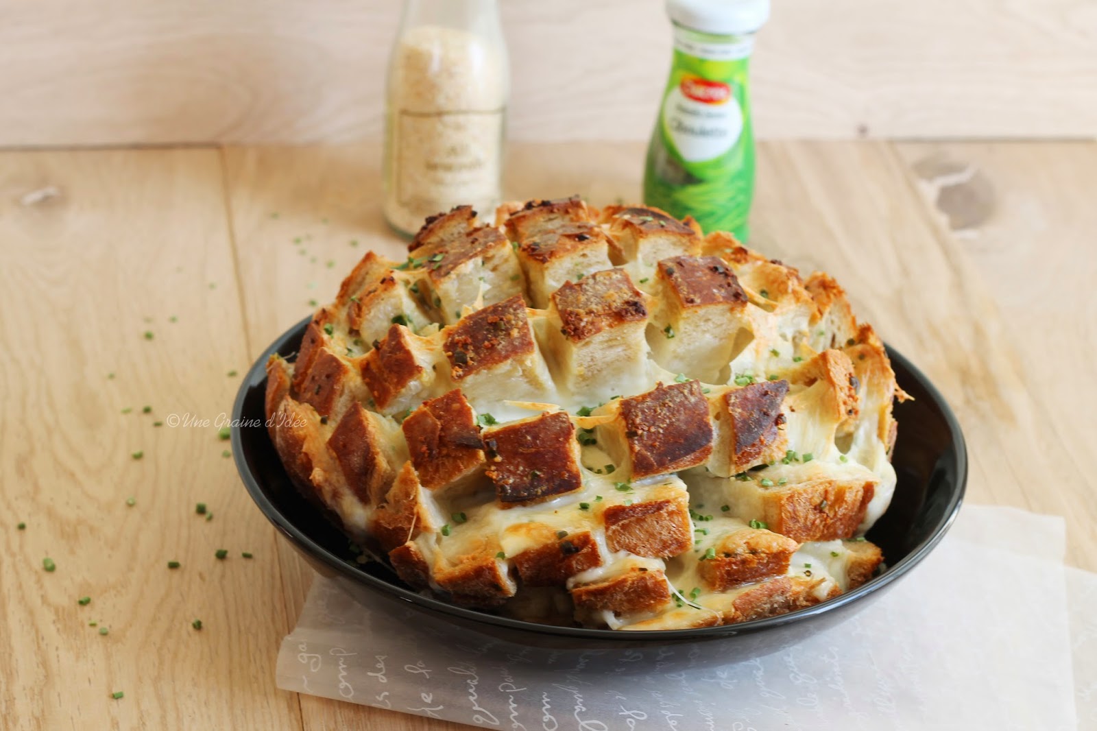 Pain Garlic à la Mozzarella {Cheese Garlic Bread} Une Graine d'Idée