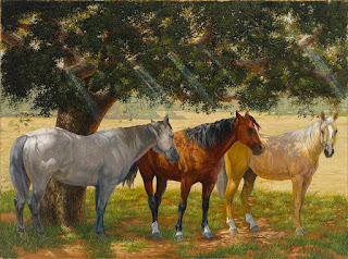nuevas-pinturas-de-caballos-en-paisajes cuadros-realistas-nuevos-corceles