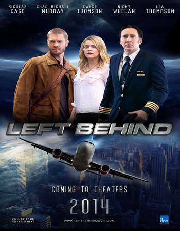 Poster Of Left Behind 2014 Dual Audio 720p BRRip [Hindi - English] - UNCUT Free Download Watch Online Worldfree4u