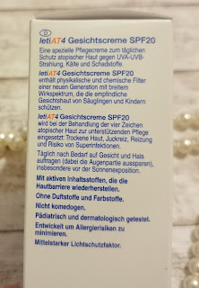 Review letiAT4 Facial Gesichtscreme SPF 20 - Der Spezialist für atopische Haut