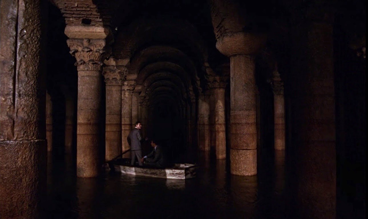 James Bond Locations The Basilica Cistern Bond And Kerim Spy On The Russians