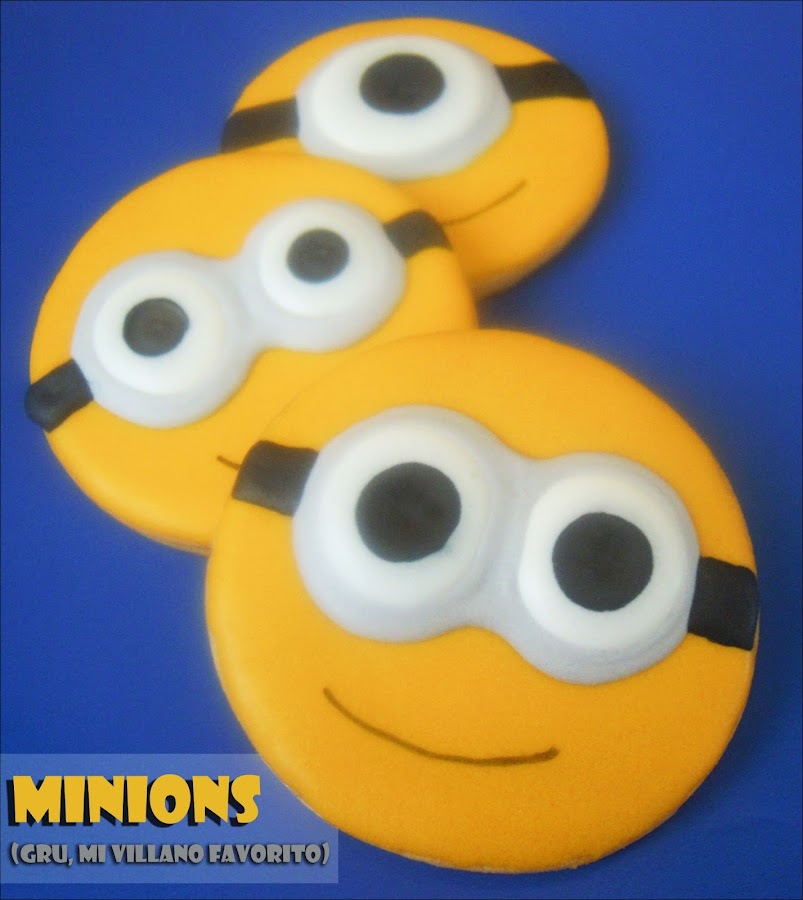 Galletas decoradas: Galletas de Minions (Gru, mi villano favorito)