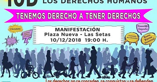 MANIFESTACIÓN 10D DÍA INTERNACIONAL DE LOS DERECHOS HUMANOS.