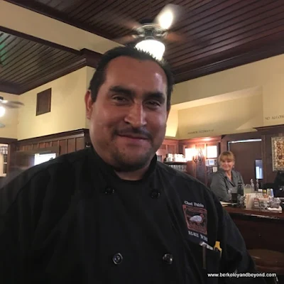 chef Pablo at Blue Wing Saloon Restaurant in Upper Lake, California
