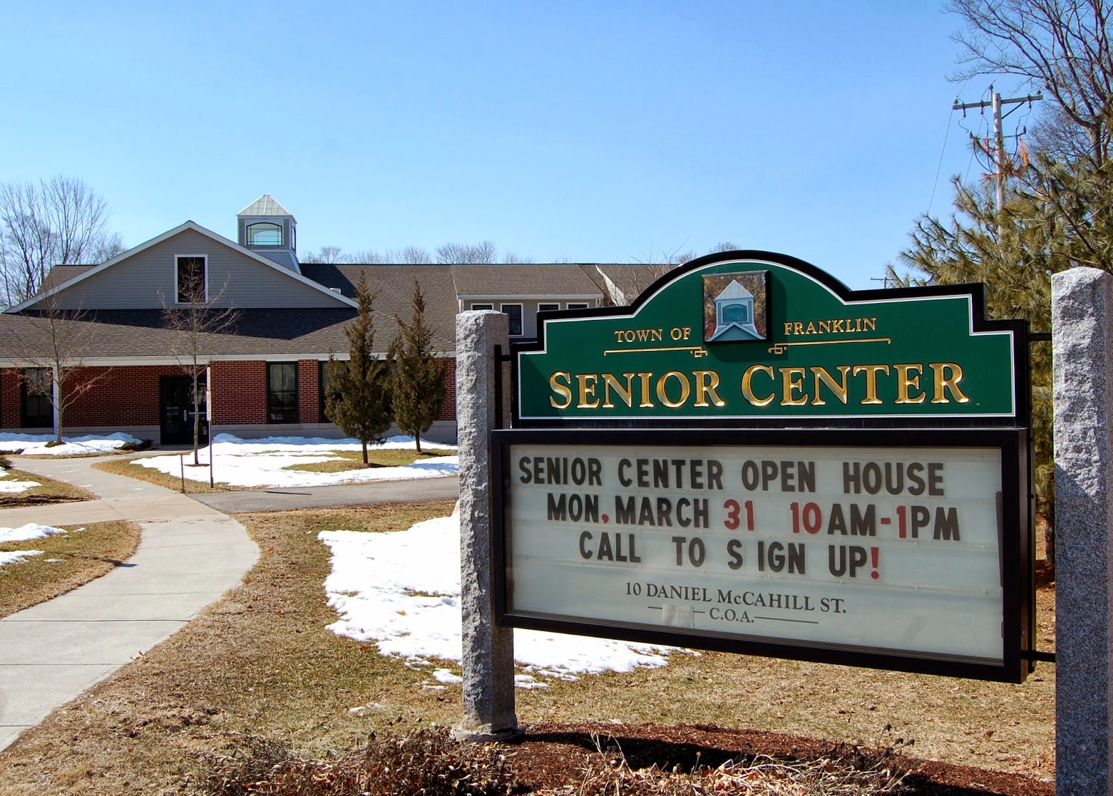 Franklin Senior Center - Open House - March 31, 2014