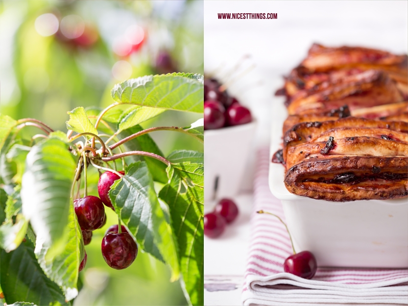 Zupfbrot, Faltenbrot, Monkey Bread, Hefezopf mit Kirschen Rezept