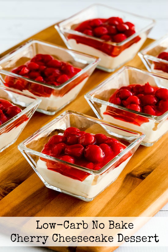 Kalyn's Kitchen® LowCarb No Bake Cherry Cheesecake Dessert
