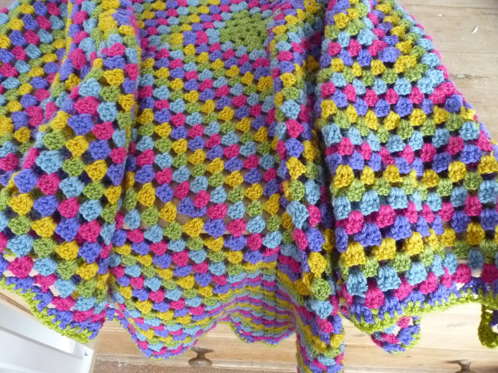 fine linen and purple: crochet blanket