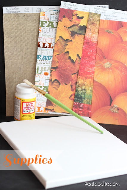 Beautiful, easy to create and inexpensive DIY wall art - perfect for each season, Holiday's or to fill up bare walls. #realcoake