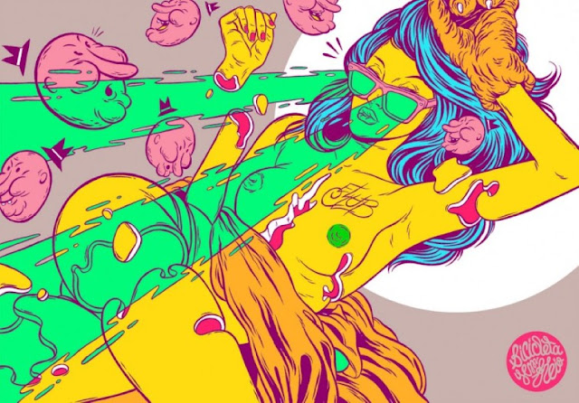 "Кислотные" картины. Douglas Bicicleta 21