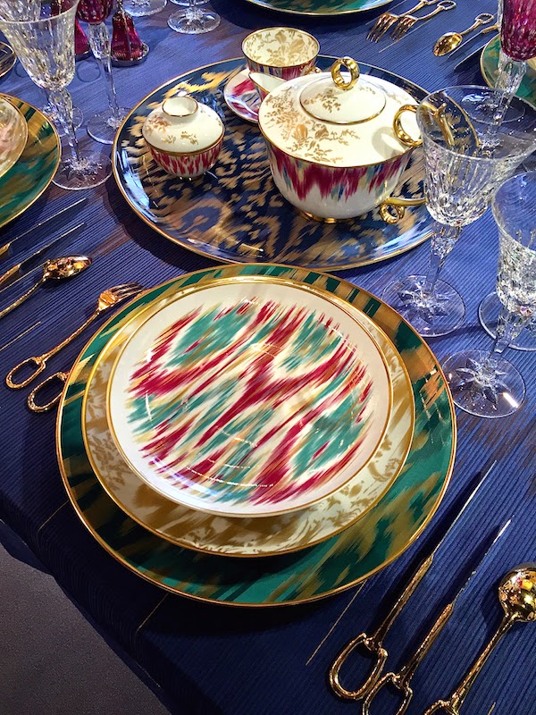 Luksusowa porcelana | Hermès Voyage en Ikat [ DomyLuxusowe.pl ]