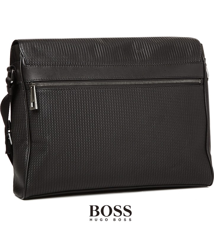 Leatherissimo Branded HUGO BOSS Leather Messenger Bag THB30 Original